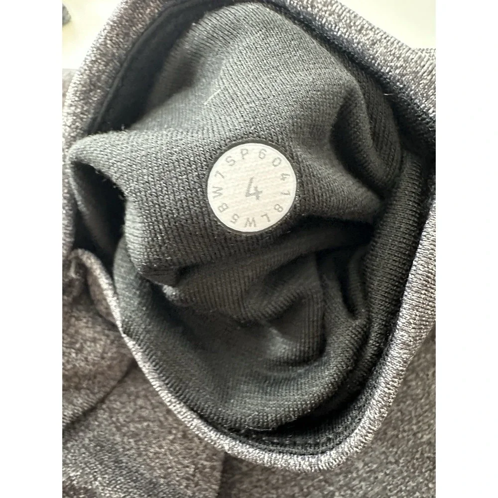 Lululemon Leggings Take A Hint Heathered Women's Size 4 Gray‎ Stretch Atheisure